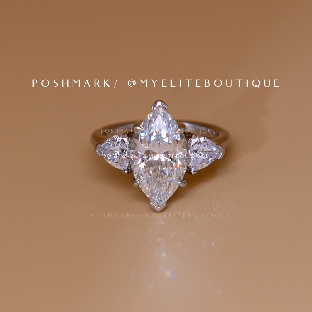 6 Carat Marquise/ Trillion Diamond Ring